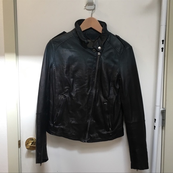 NWT Muubaa Salazar Lamb Leather Ombré Jacket, US 6 - Picture 2 of 5